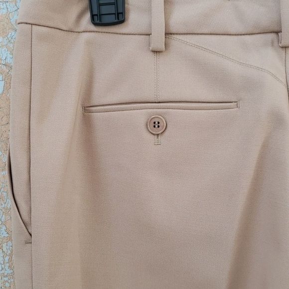 Helmut Lang Slacks size 4 raw hem tan - Picture 6 of 6
